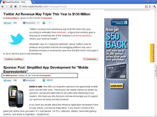 ReadWriteWeb separates sponsored content by having the sponsors write it.