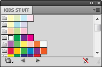 An imported custom swatch library.