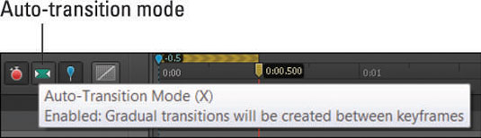 Here the default state for Auto-Transition mode is enabled.