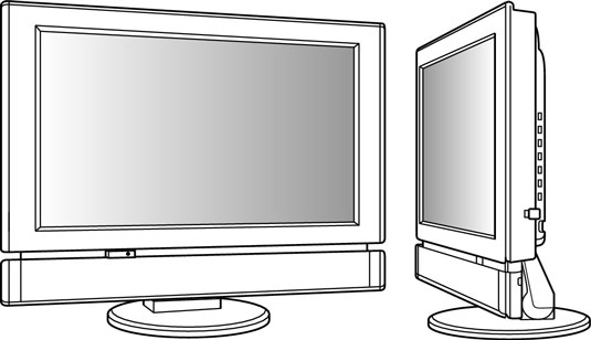 Choose an LCD display for sharp, eye-popping pictures.