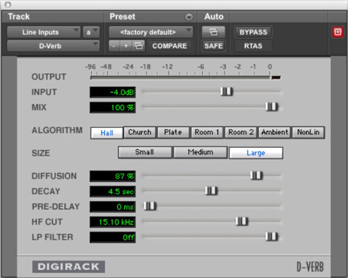 Reverb allows you to add ambience to your instrument, giving it a more realistic sound.