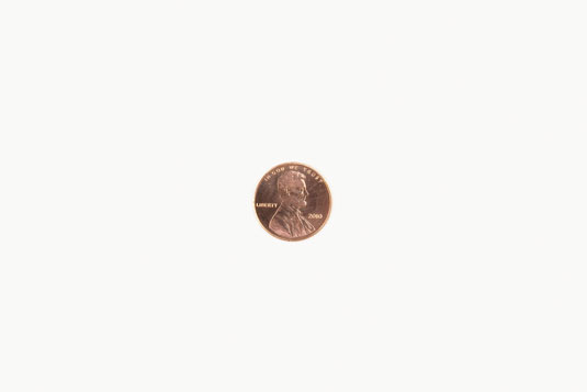 A penny at 1:4 ratio, printed in a 4x6 print