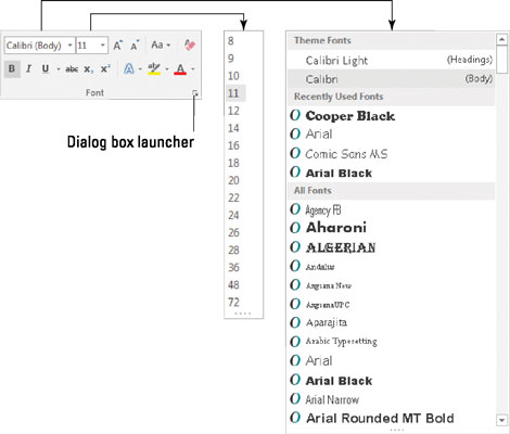 Bold, italic, and underline are among the most common text character formats.