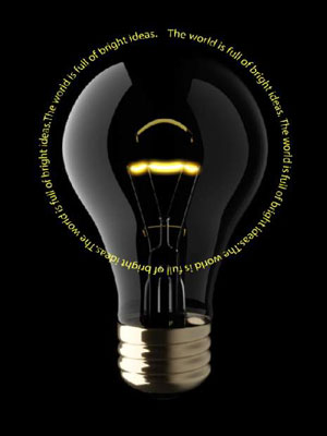 Text in Elements can adhere to any path that you create. [Credit: ©istockphoto.com/fpm Image #