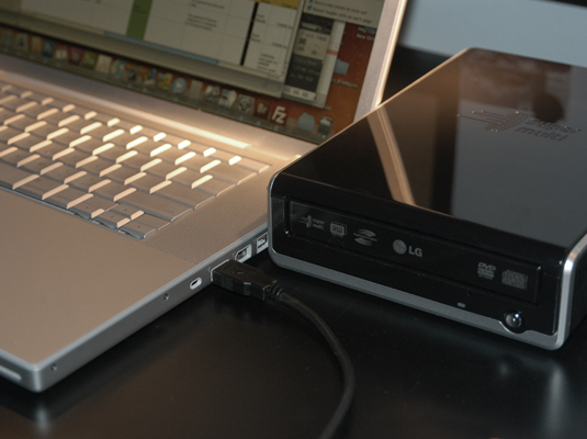 If your computer doesn’t have a CD burner, you can attach an external one to copy your image