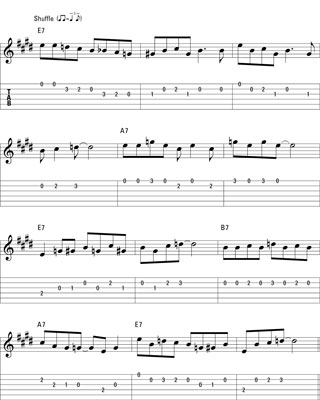 This piece uses a C# as both a sweet note over an E chord (the I) as well as a chord tone (the majo