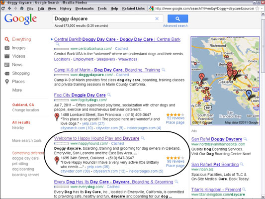 Happy Hound’s PPC ad on Google lands on their home page. [Credit: Courtesy of Happy Hound Pla
