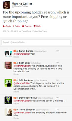 A few responses to a question posed on Twitter.