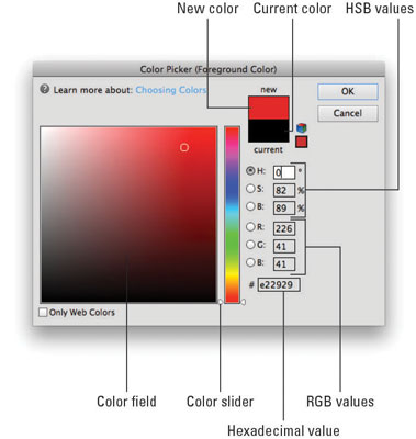 Choose your desired color from the Color Picker.