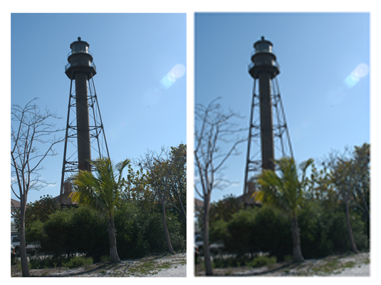 You can get different results with the same image printed on a low-resolution printer (right) and a