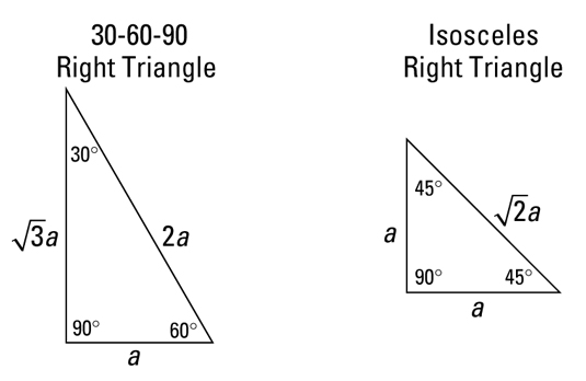 isosceles right triangle. Special Right Triangles for