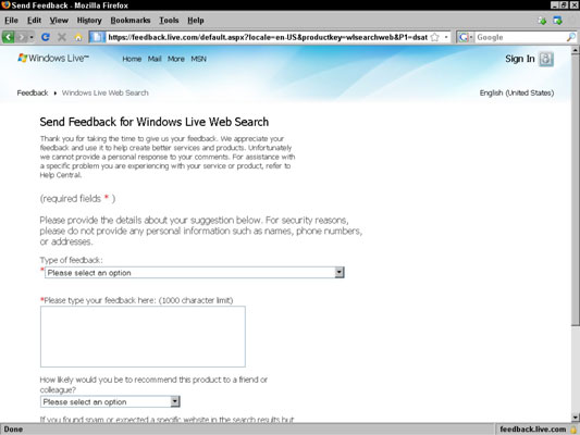 You can report spam using the Feedback form in Live Search.