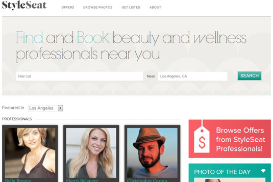 The StyleSeat website currently lists 55,000 wellness professionals.
