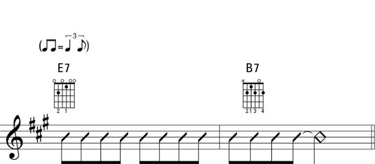 A simple two-bar intro.