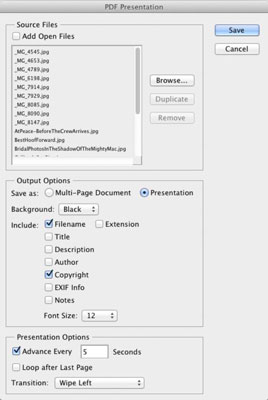 PDF is a great format for sharing images as presentations or as documents.