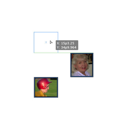 Click and drag one shape around another to see the interaction with Smart Guides.