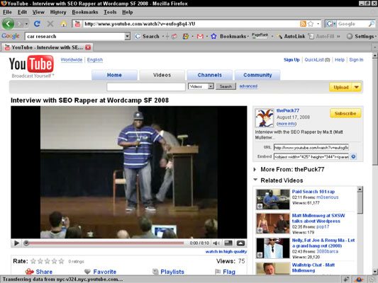 Your video on YouTube.