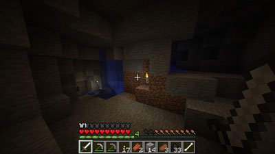 Lighting your way in a cave adventure