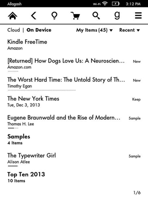Kindle Free Time appears as an option on the Home screen.