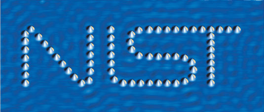 Cobalt atoms arranged with a scanning tunneling microscope. [Credit: Image courtesy of the National