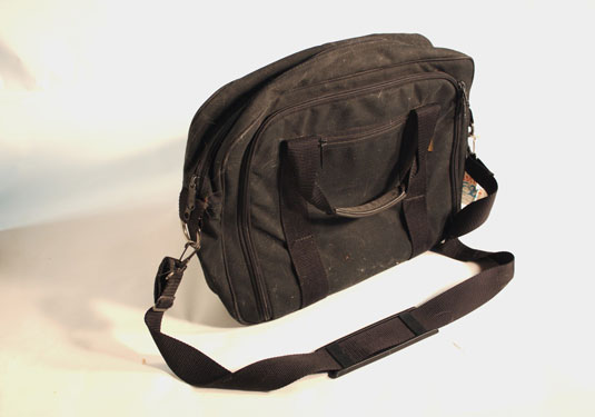 This Eddie Bauer soft nylon case has plenty of pouches, zippers, and storage compartments.