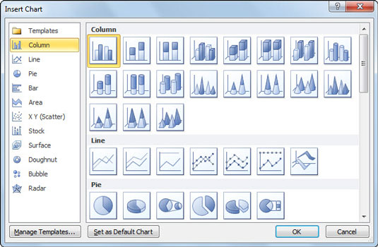 Which Chart Types Are Available In Microsoft Word