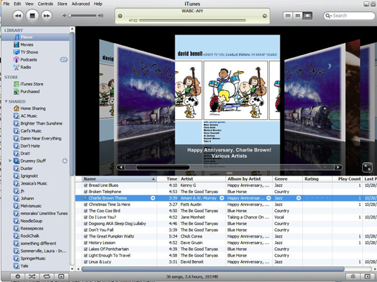 Show the artwork for a song’s album.