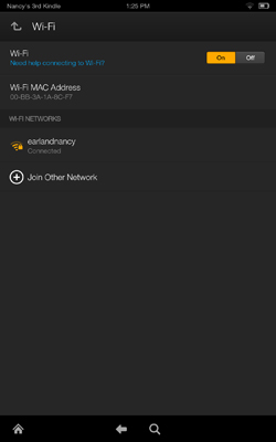 Choose from the list of available networks.