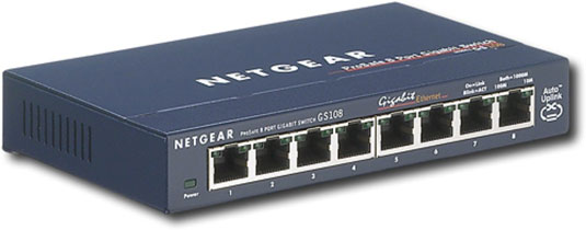 A NetGear Ethernet switch.