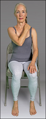 <b>Figure </b><b>9</b><b>:</b> Seated neck and shoulder massage.
