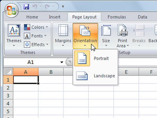 Excel Page Layout