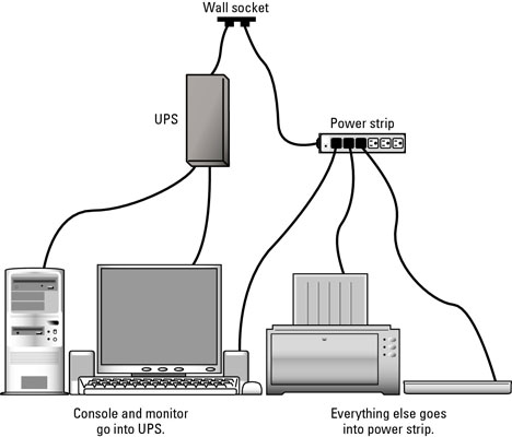 Use a UPS to power your PC for a short period of time.