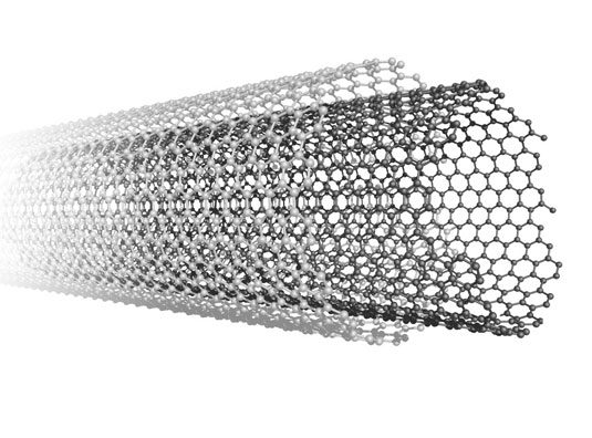 A multi-walled carbon nanotube.