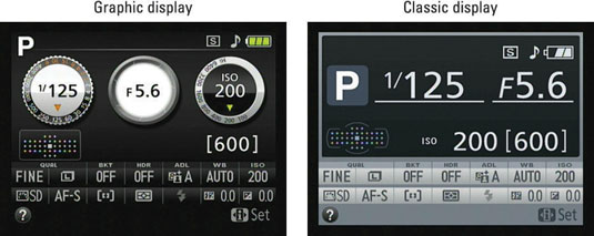 You can alter the display style of the Information screen.
