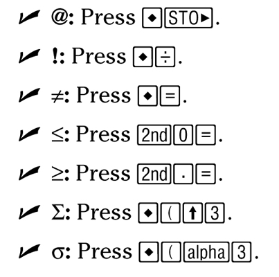 Symbol Does Not Equal. How to Access Symbols on the