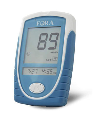 The FORA G31 Blood Glucose Monitoring System from TaiDoc.
