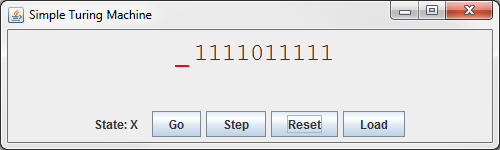 A potential Turing Machine interface.