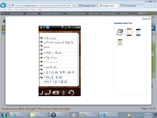Writing on your Kindle Fire screen is very freeing.