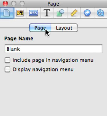 Turn the navigation menu on or off.