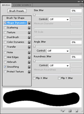 Additional options are available for painting in the Brushes panel.