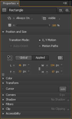Global settings, the default, make coordinates appear as x and y axis points.