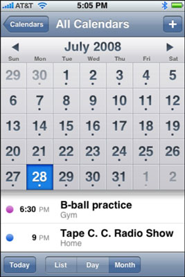 Behold the Month view.