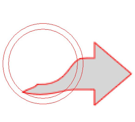 Change existing paths with the Reshape Area tool.