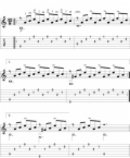 of guitar sheet music in