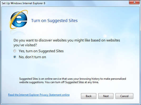 Internet Explorer icon on