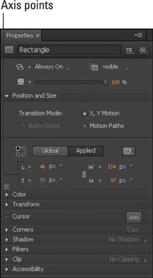 Applied settings with top-left positioning.