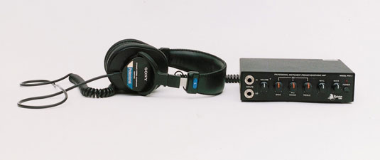 A professional headphone practice amp.