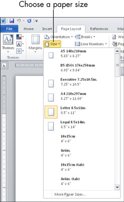 Standard Paper Size