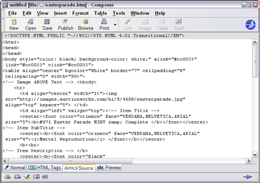 Just copy and paste this source code into the eBay Sell an Item form, and voila!