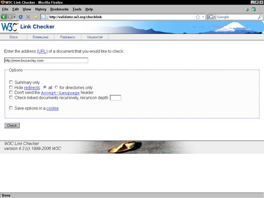 The Link Checker validator from the W3C